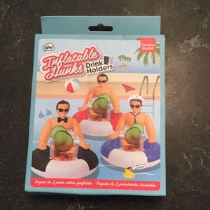 NWOT inflatable hunk drink holders